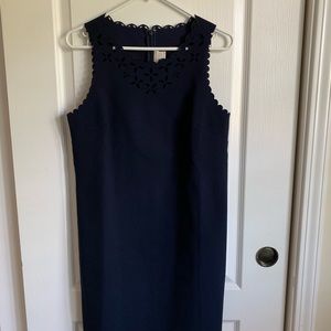 J.Crew Navy Laser Cut Dress